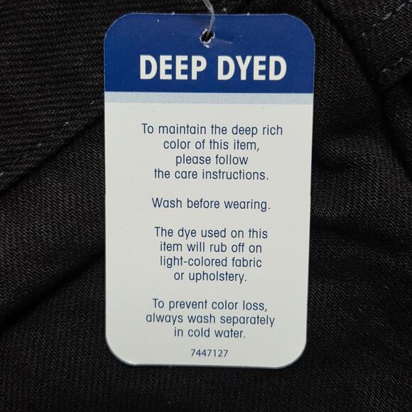 NWT Men's Wrangler 34x32 Five Star Relaxed Fit Straight Leg Black Denim Jeans - Picture 11 of 11